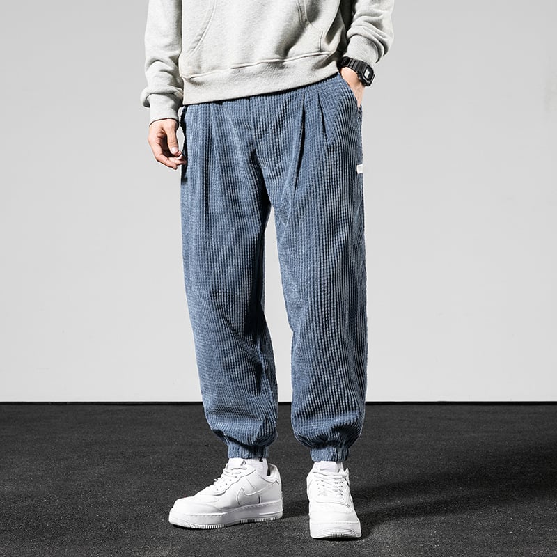 Men's Warm Corduroy Trousers with Cashmere Lining