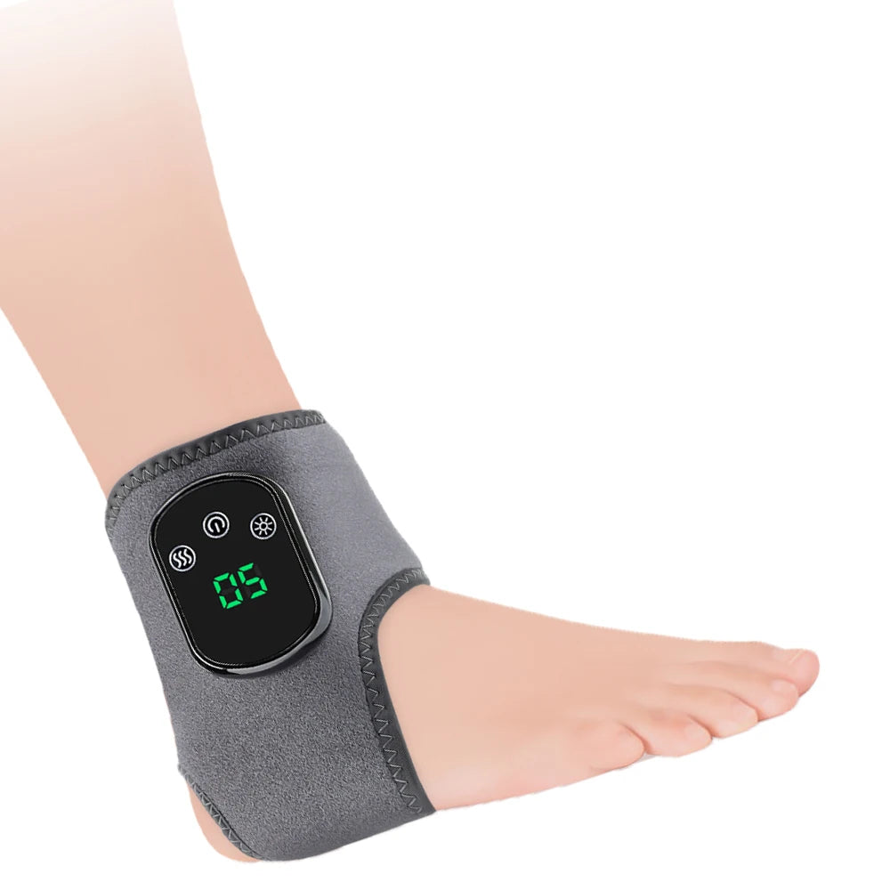 Electric Ankle & Wrist Massager Ankle Protector Foot Brace 5 Hot Compress 3 Vibration Ankle Support Guard Band Muscle Relaxation