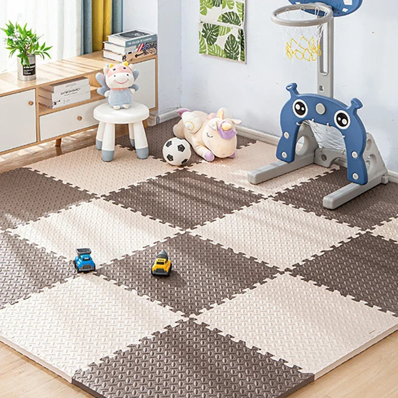 8-Piece Pack 2.5cm Thickened Baby Play Mat Non-slip Fall-proof Reusable Children's Rug Helps Train Kids Independent Thinking