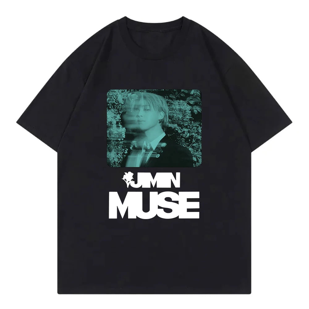 Jimin album Muse camiseta femenina moda Harajuku camiseta de ropa neutral camiseta