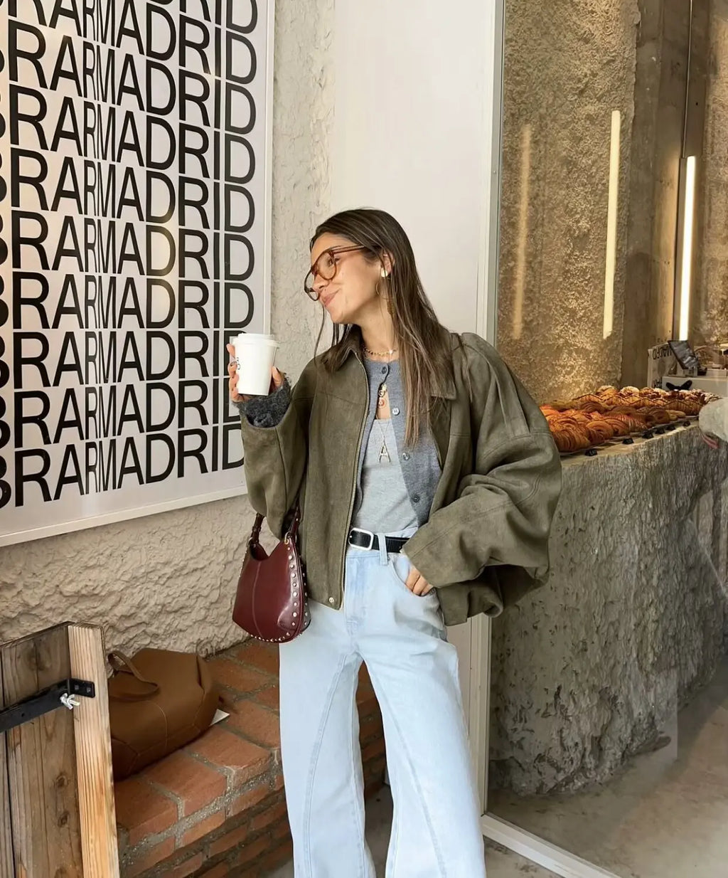 9Color Casual Soft Bomber Jackets Women Long Lantern Sleeve Oversized Autumn Winter Coats Fashion 2025 Streetwear Zipper Outwear